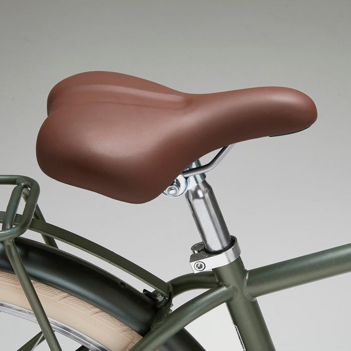 BICICLETA DE CIDADE ELOPS 520 QUADRO ALTO CAQUI