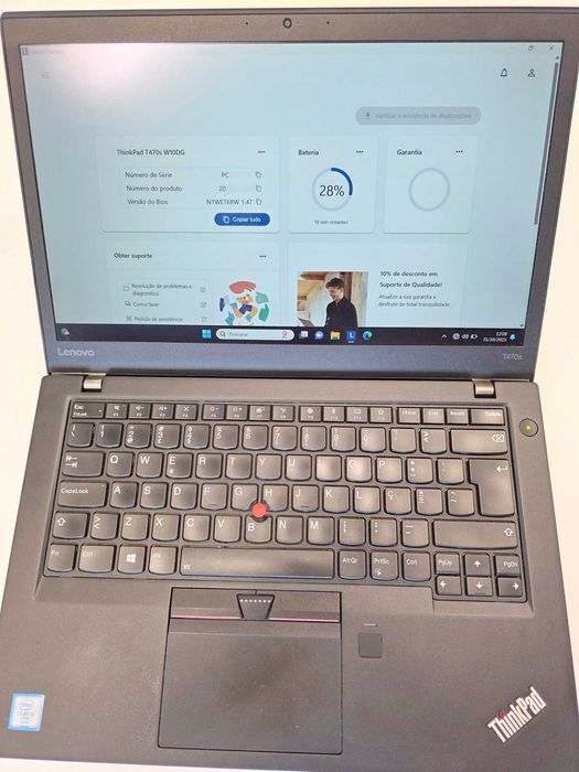 Lenovo ThinkPad T470s – Ecrã Tátil | i5 | 12GB RAM | SSD | Top!