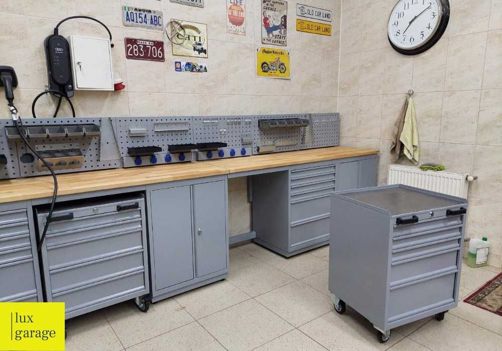 Мебель для гаража. Оформление и Дизайн гаража, частной мастерской