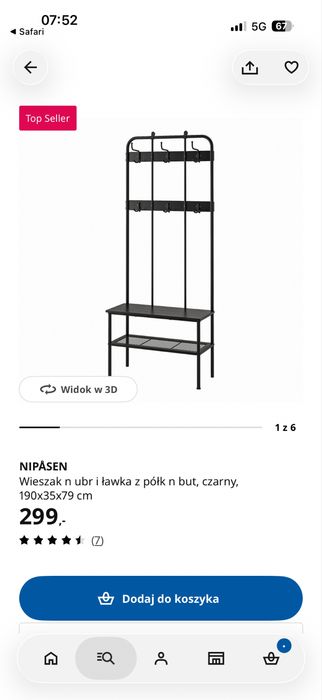 Ikea wieszak do przedpokoju