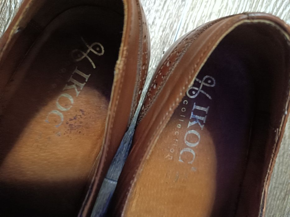 Мужские кожаные туфли Ikos, броги