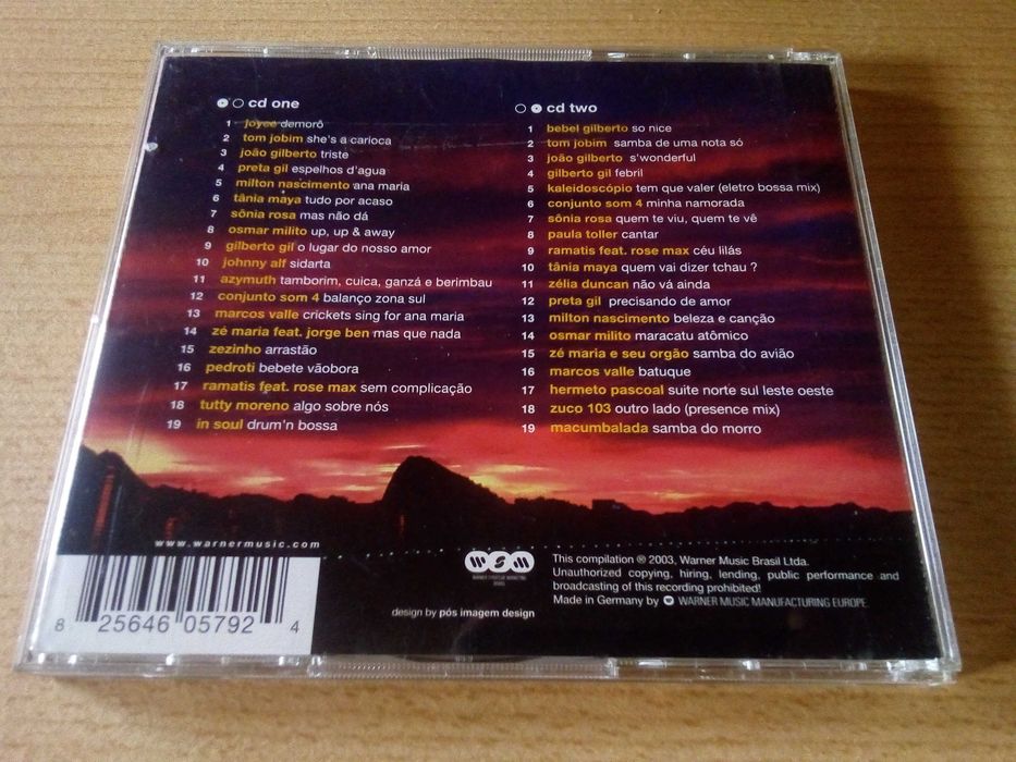 Chill: Brazil 2 - 2xCD - Joyce Jobim Zélia Duncan Milton Marcos Valle João Gilberto Gil Hermeto Pascoal