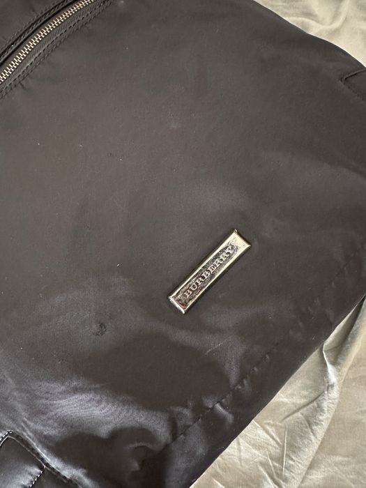 Mala Burberry Nylon & Patent Leather Tote Bag