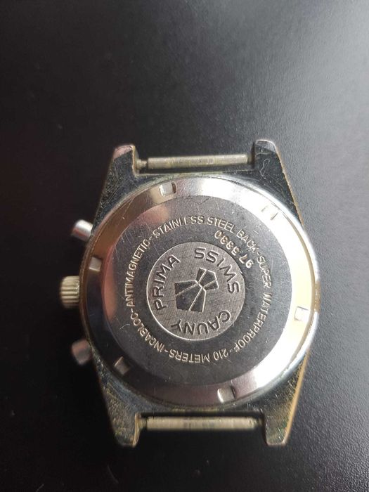 Cauny cronografo anos 70. Valjoux 7733