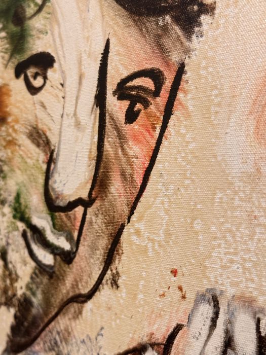 Quadro de Mário Silva 1995 óleo sobre tela + moldura