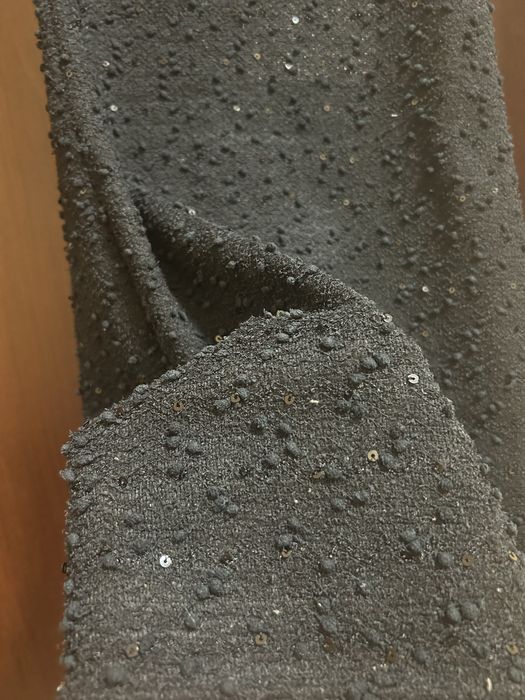 Вязаное  черное  короткое платье