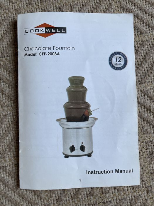 Шоколадний фонтан Cookwell CFF-2008A, нержавіюча сталь