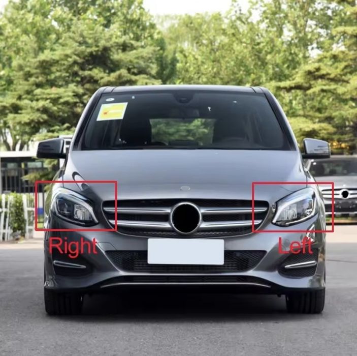 Vidro capa lente farol ótica mercedes classe B W246