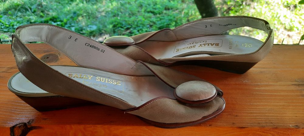 Туфлі-босоніжки з відкритою п'ятою Bally Suisse boutique,  шкіра