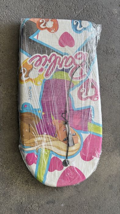 Prancha Bodyboard Infantil BARBIE (c/ Cordinha) - Como Nova