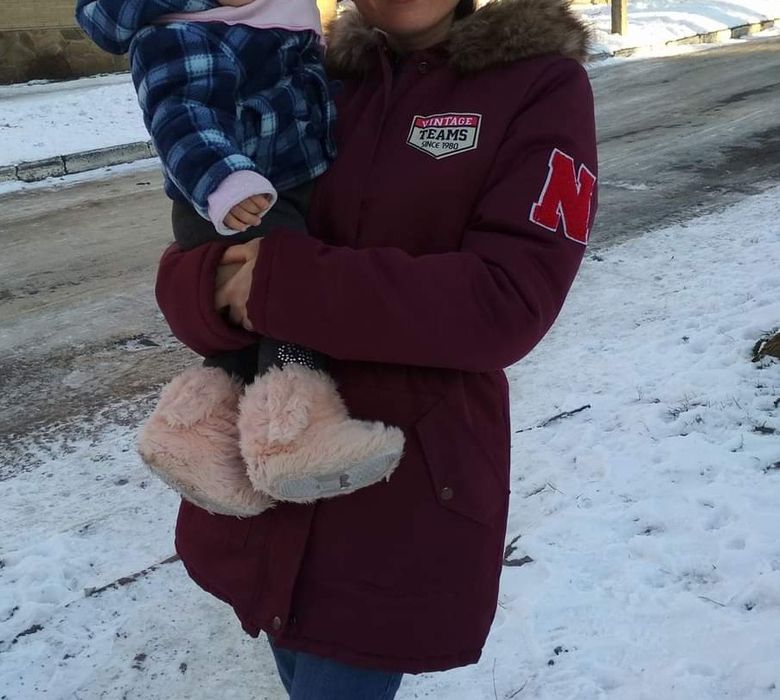 Парка куртка на хутрі зимова