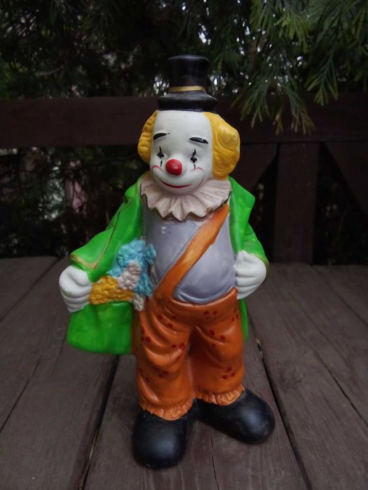 КЛОУН венецианский, фарфоровый. Арлекин интерьерный 35 см