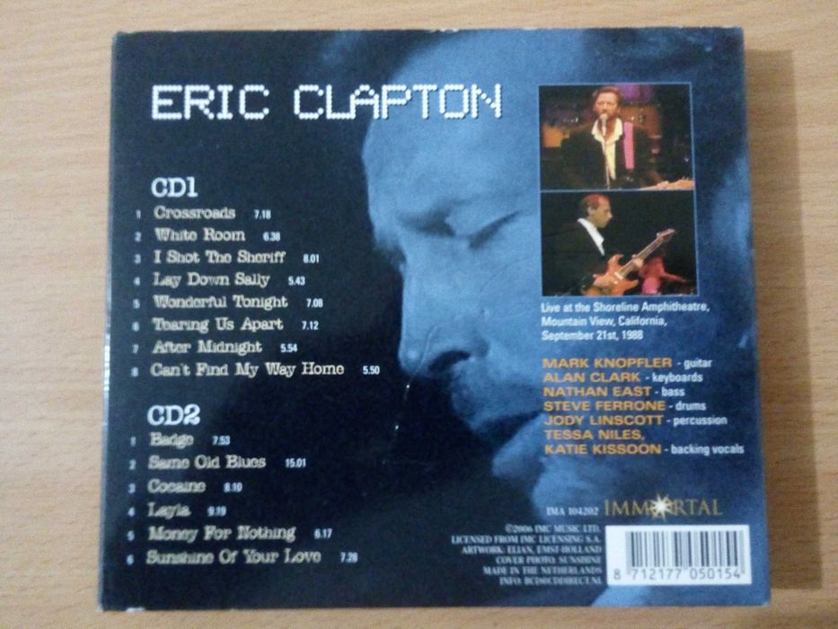 (  Reservado  )  ERIC CLAPTON After Midnight Live 2xCD Bootleg Ao Vivo