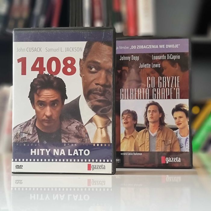 2 płyty DVD: "1408" i "Co gryzie Gilberta Grape'a". Cena za komplet!
