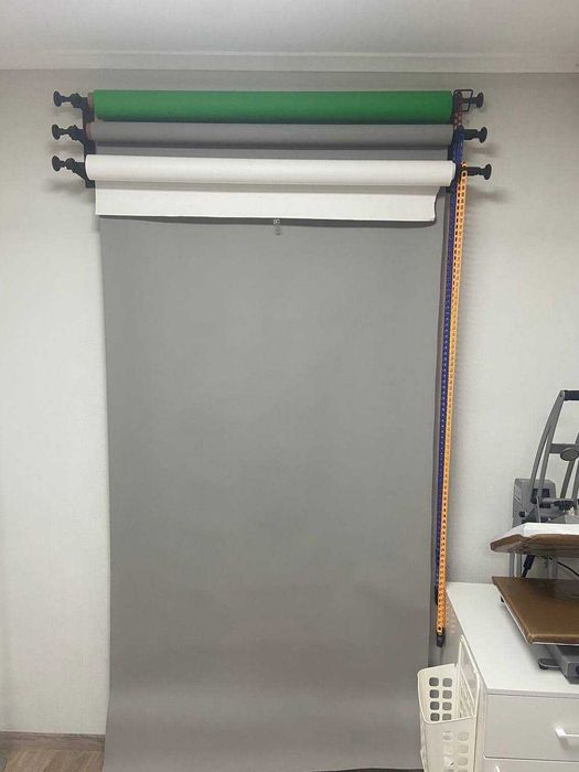 Система кріплення фонів на 3 рулона + рулони