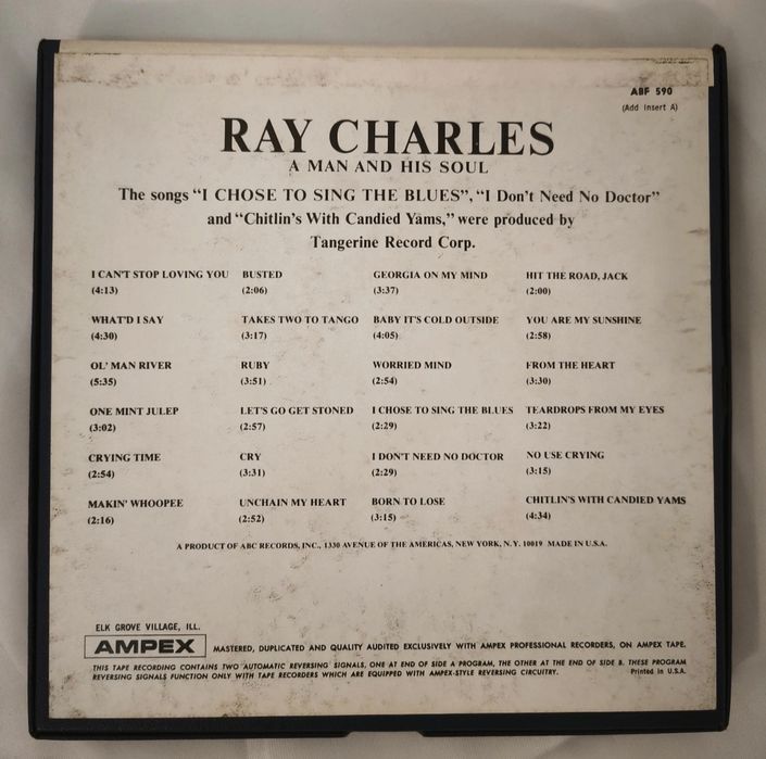 Bobine de som Ray Charles