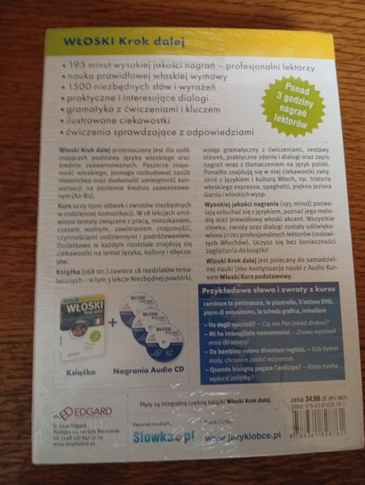Kurs - Język Francuski i język Włoski.