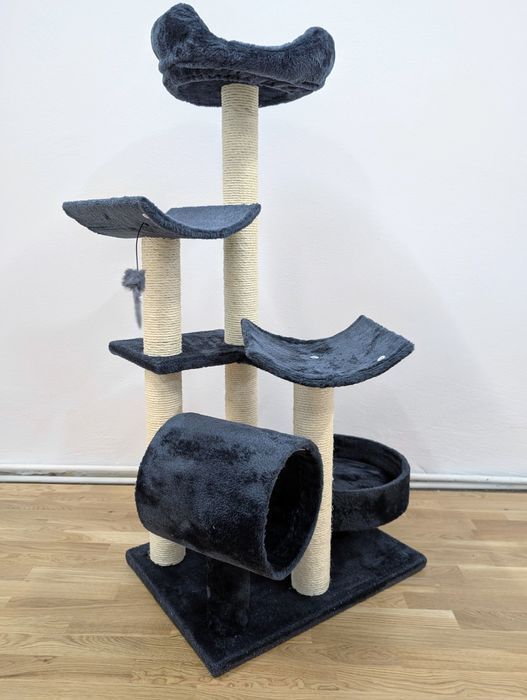 Penelope Drapak dla Kota Ciemnoszary 55x40x116cm ŚREDNIEJ WIELKOŚCI NO