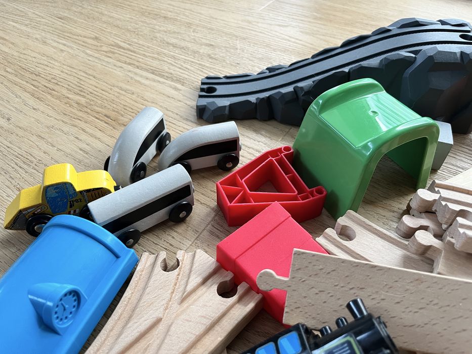 Kolejka drewniana ikea lupilu