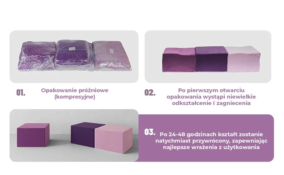 Modułowe Podnóżki Lawendowe