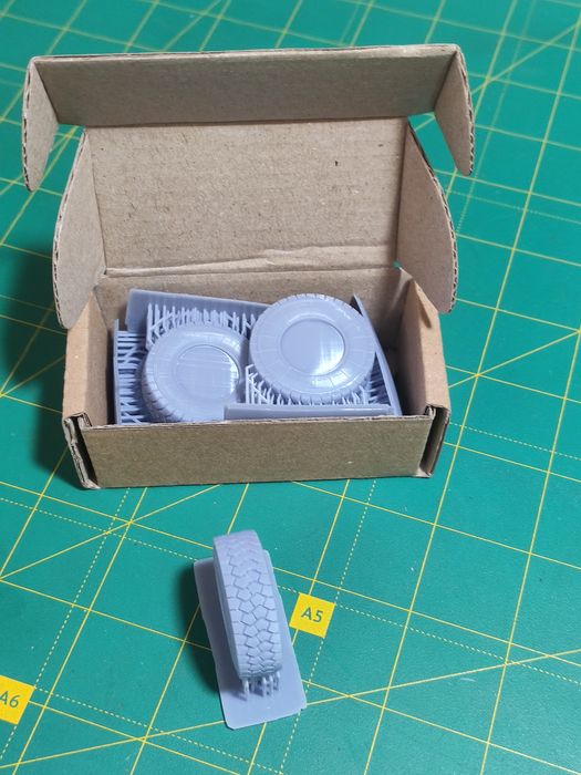 3D друк, Набір коліс для збірної моделі бронеавтомобіля Козак-2