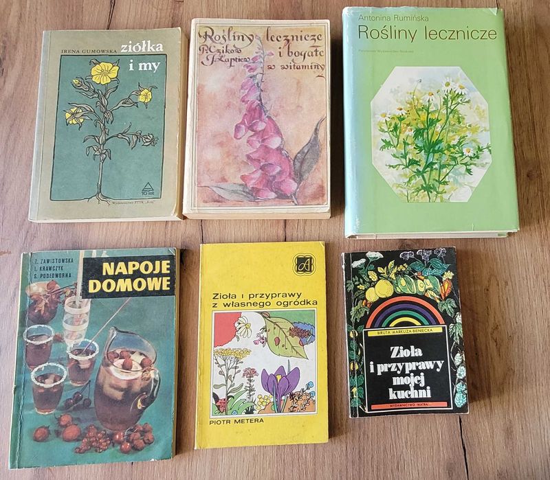 Rośliny Lecznicze inne książki o ziołach x 6