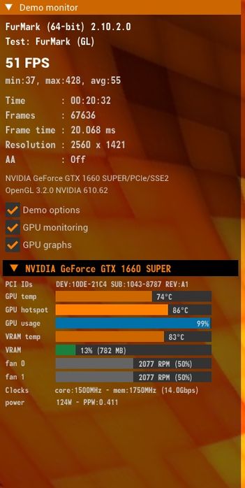 ASUS GeForce GTX 1660 Super 6gb