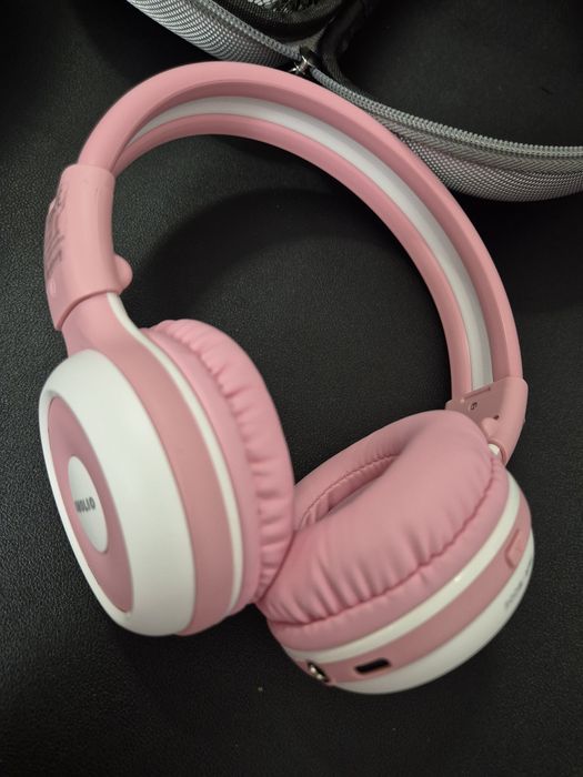 Słuchawki bezprzewodowe dla dzieci SIMOLIO KidyCast JH-714B Różowe ETUI