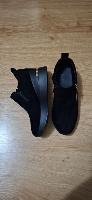 czarne botki do kostki