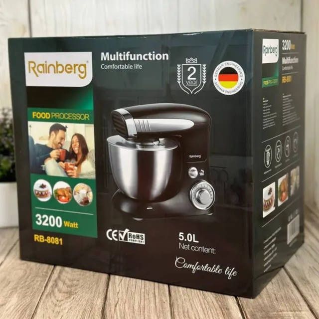 Кухонний комбайн Rainberg RB-8081 стане незамінним помічником на кухні