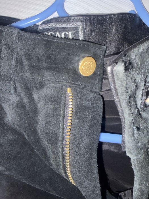Штаны замшевые Versace оригинал