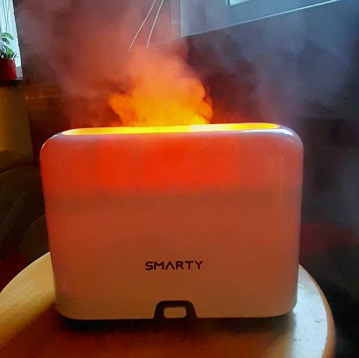 Nawilżacz powietrza szczelinowy z efektem płomieni.Nowy