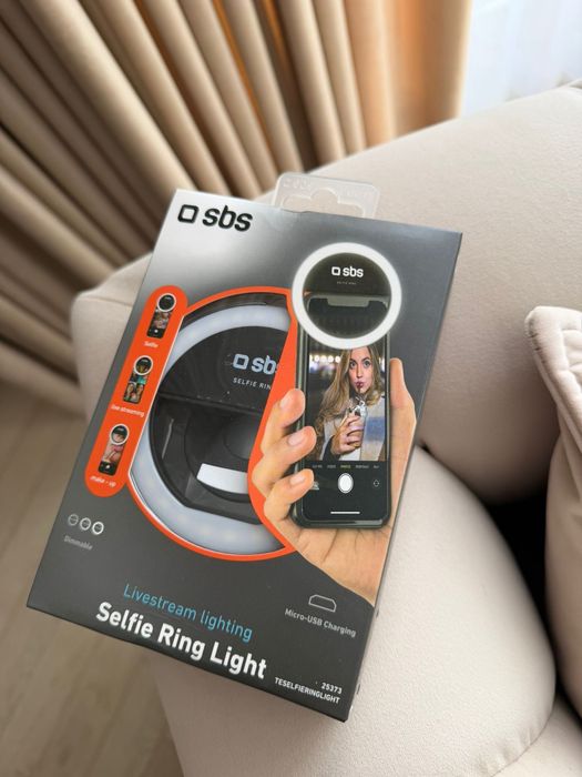 Nowa Selfie Ring Light lampa na przednią kamerę SBS.