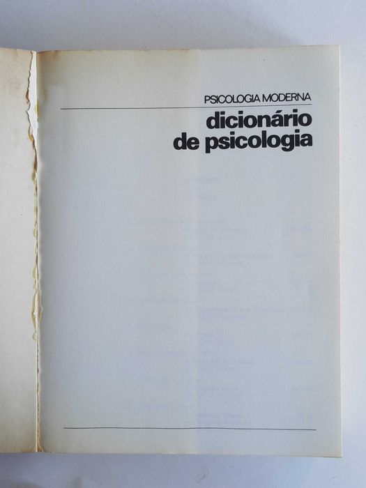 Dicionário da Psicologia