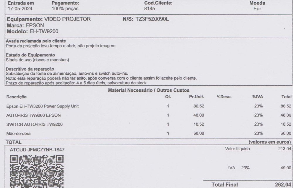 New Auto-Iris for Epson Cinema Projector – Model EH-TW920064169621032451123