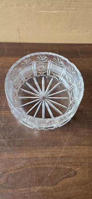 Stara kryształowa misa PRL