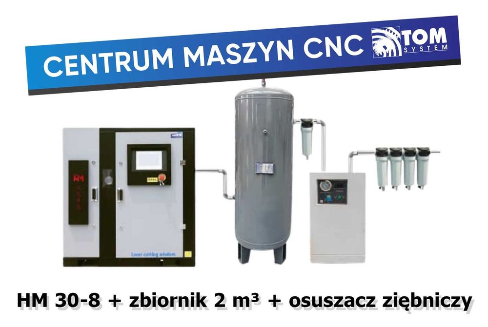 Zintegrowana Sprężarka do Cięcia Laserowego HM 30kW 8 bar HANNIMIKE