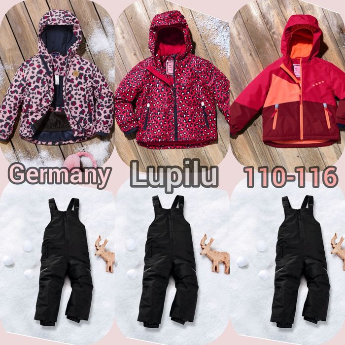 Lupilu /Crivit Комбінезони ТЕРМО Костюми лижні мембранні Всі розміри!