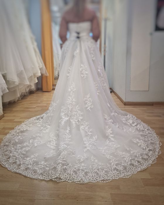 Vestido Noiva com Renda Tamanho 38 de 2024