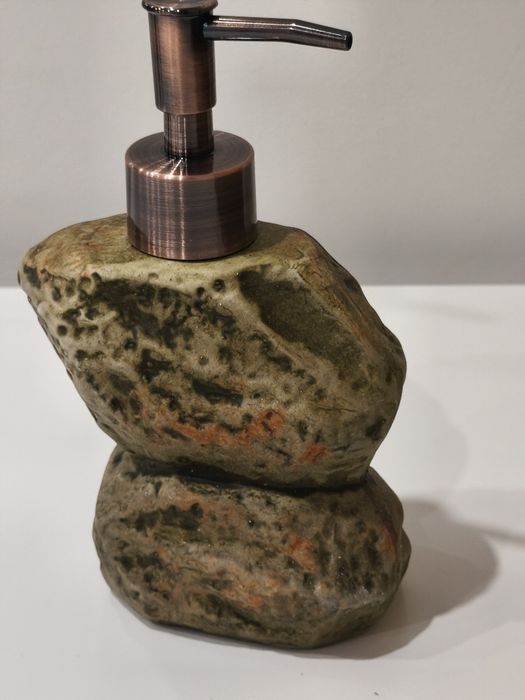 Dispensador de Sabão Pedra Natural Artigo Novo | Decoração Casa de