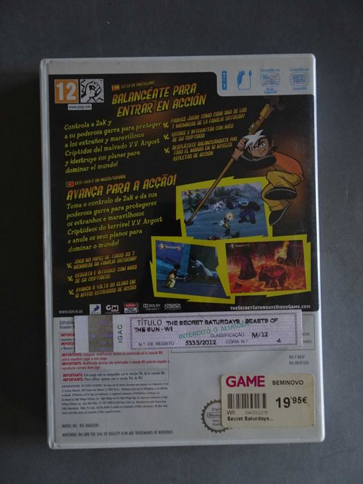 Jogo WII - The Secret Saturdays - Beasts of The 5th Sun