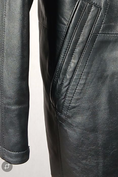 Нова шкіряна чоловіча куртка пальто Marko Rossini (XL )