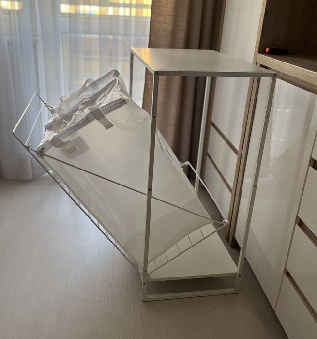 Regał + torba ze stojakiem JOSTEIN IKEA, nowi, nie używany