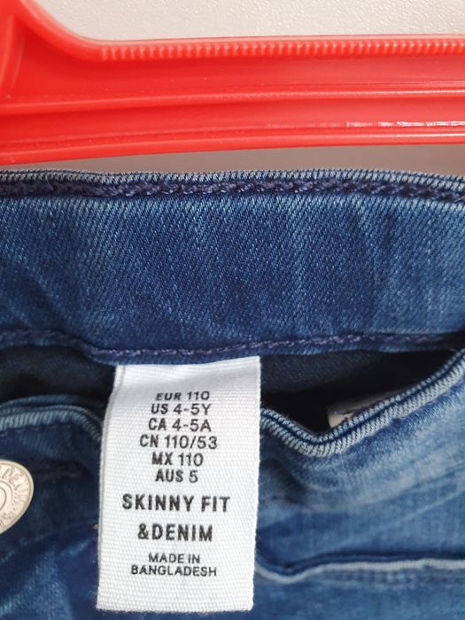 Spodnie dla dziewczynki rozm. 110 Slim