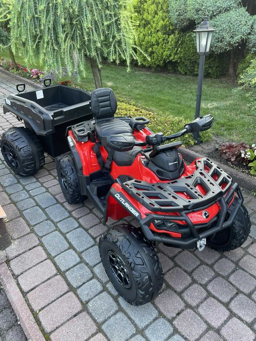 QUAD na akumulator OUTLANDER 4 X 200 Wat 24 V + przyczepka