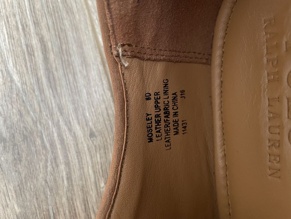 Продам шкіряні туфлі чоловічі Polo Ralph Lauren