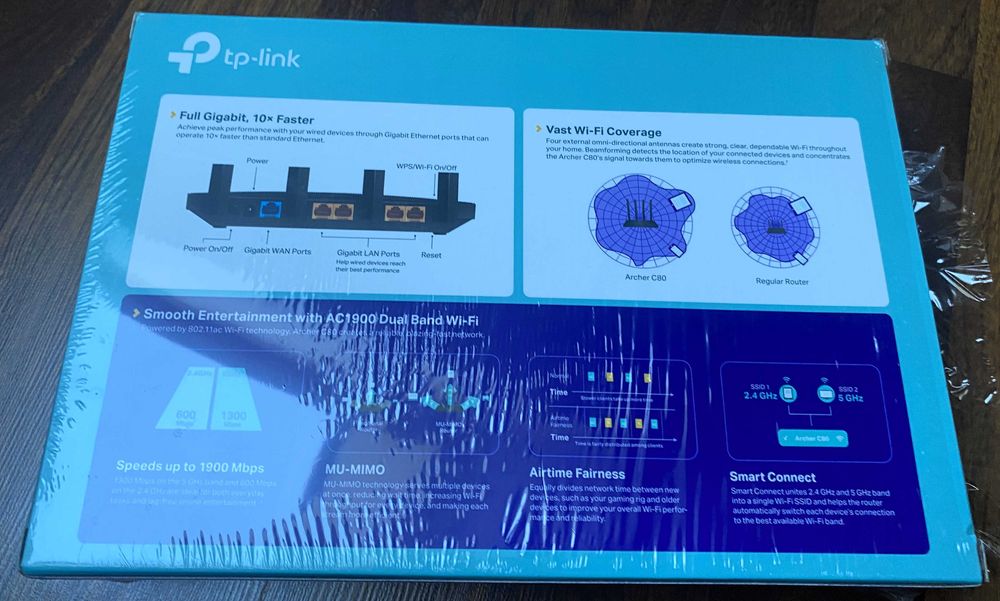 Router TP-Link Archer C80 (EU) Dual Band a/b/g/n/ac Mesh