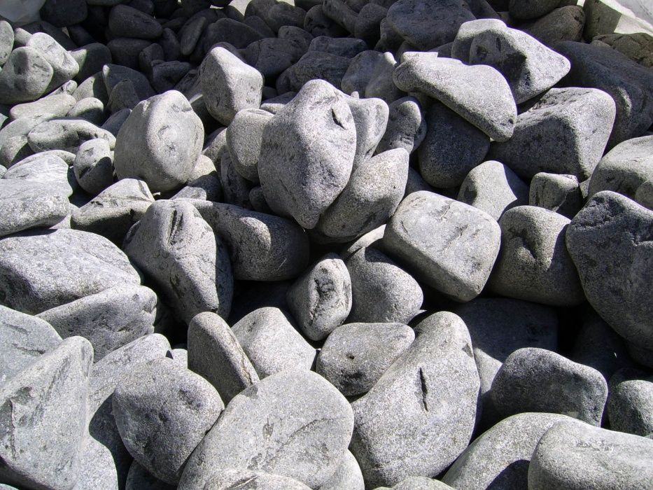 Pedra Decorativa Seixo Basalto Preto/Cinza escuro; 277€/T