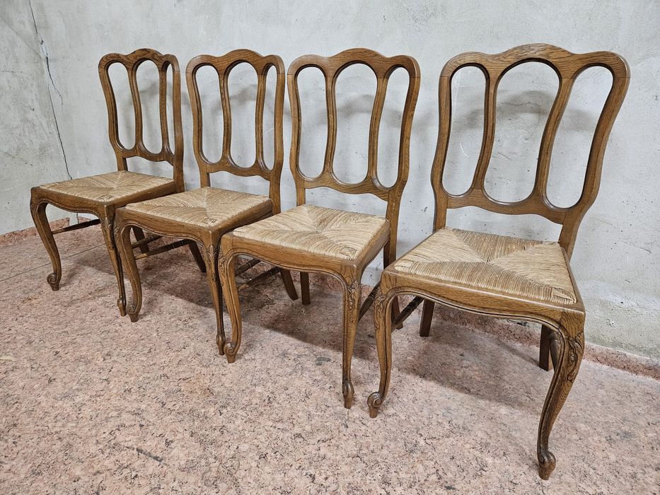 Ładne krzesła ludwikowskie 4 sztuki /