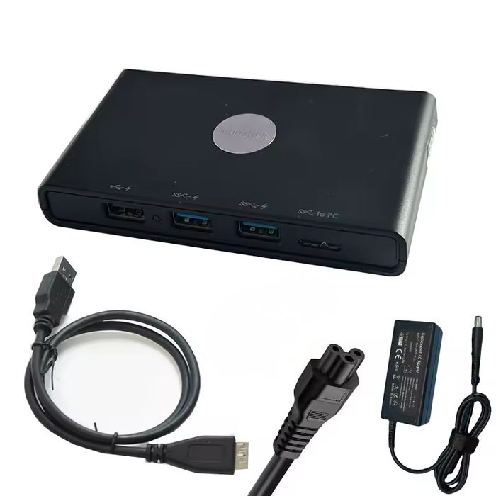 Stacja dokująca USB 3.0 DisplayLink HDMI VGA LAN 7w1 Mac Windows